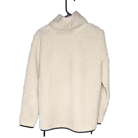 Y2K LL Bean Signature Fleece Jacket Side Zip Women's Size M EUC - Picture 2 of 8